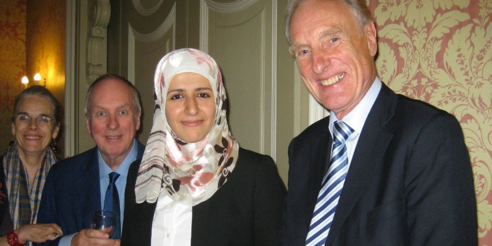 Jamila Alzan with Jan and Iain Chalmers and Paul Brankin 1000x500